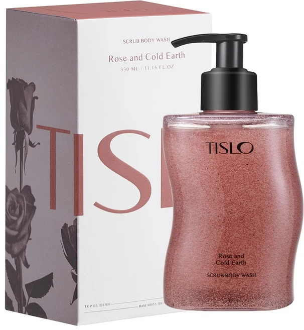 티슬로 로즈 앤 콜드 얼스 스크럽 바디워시, 330ml, 1개 - 쿠팡