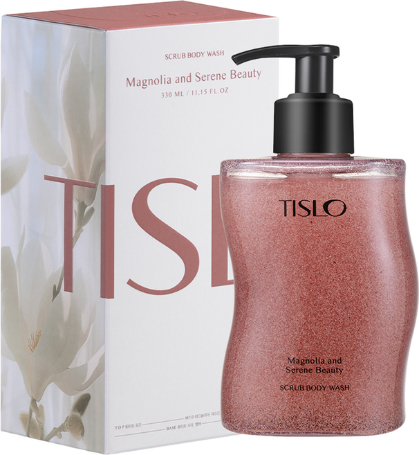 티슬로 매그놀리아 앤 세린 뷰티 스크럽 바디워시, 1개, 330ml