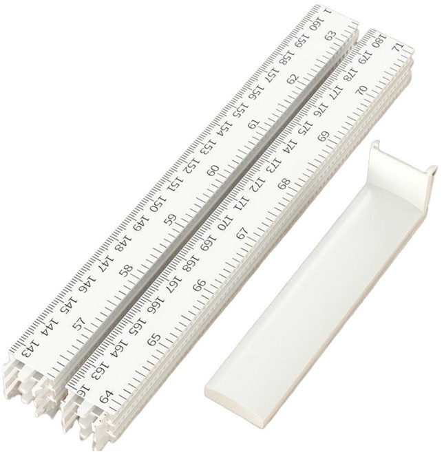 디엔오 키재기 신장 측정기 스틱형 210cm, 화이트, 1개