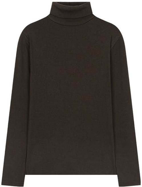 리스트 여성용 소프트 하이넥 티셔츠 TSJTSO82030