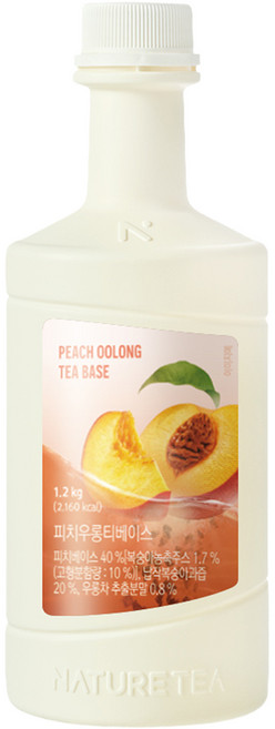 네이쳐티 피치 우롱티 베이스, 1개, 1.2kg