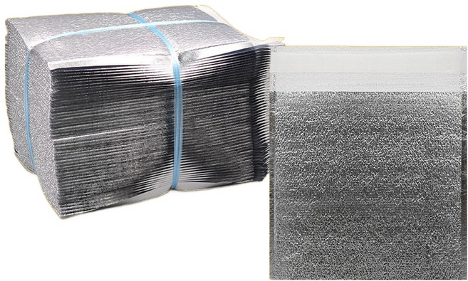 차단성이 좋은 은박 보냉 보온팩, 실버, 50개