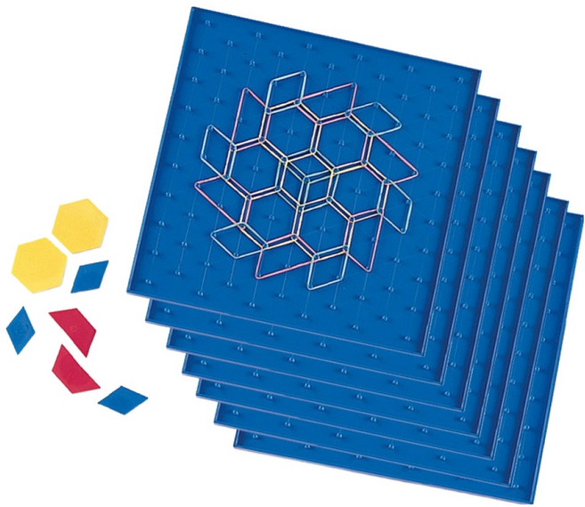 러닝리소스 패턴 블록용 양면 지오보드 세트, 10세트