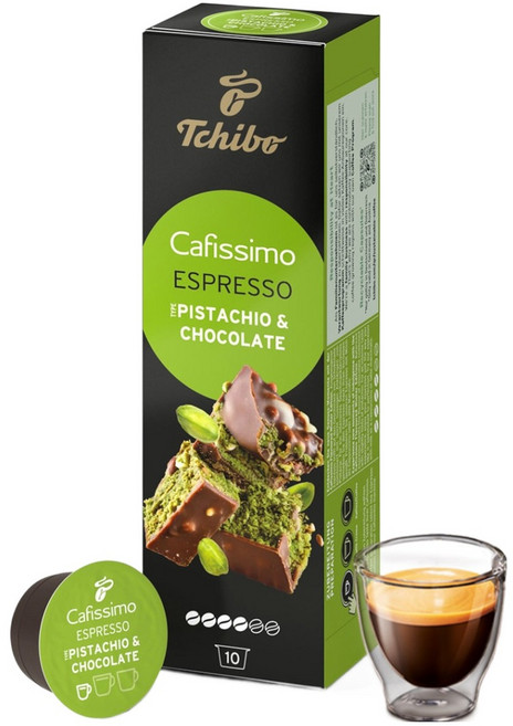 Tchibo Cafissimo 巧克力與開心果風味濃縮咖啡膠囊, 7g, 1個, 10入