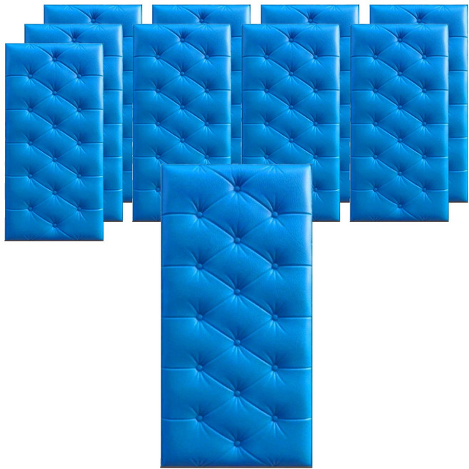 행복상점 단열좋고 쿠션좋은 충돌방지 벽지 10p, 로얄블루