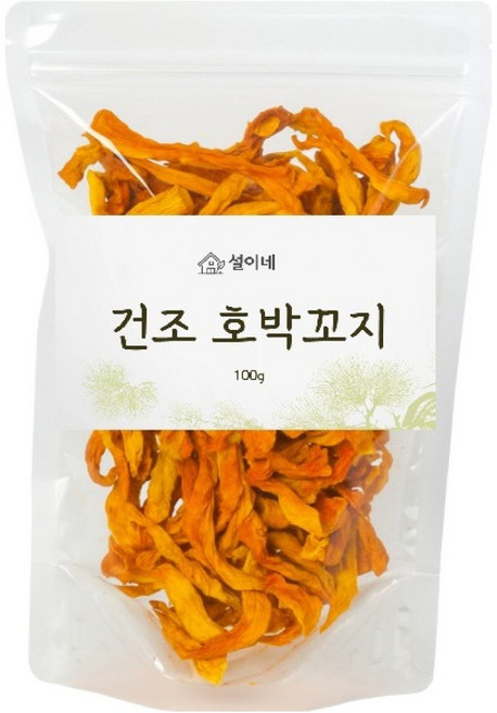 건조 호박꼬지, 1개, 100g