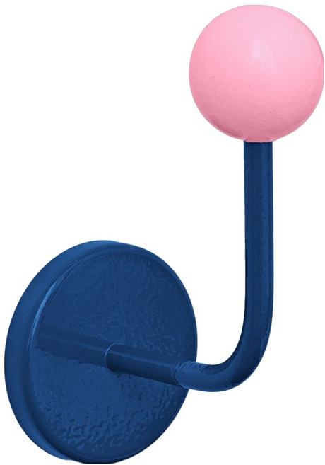 데미무드 비비 자석고리 후크 걸이, 블루 + 핑크, 1개