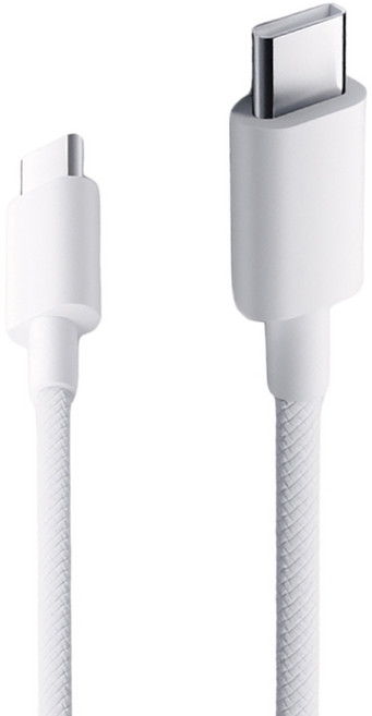 Xiaomi 小米 3A編織快充數據線, 白色 + 淺灰色, 1個, 1m