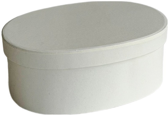 베스트팩 크리스마스 클래식 타원형 박스 S, 크림화이트, 2개