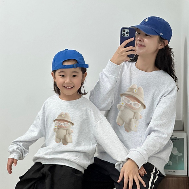 LITTLE RABBIT 親子款Friends寬鬆版大學T