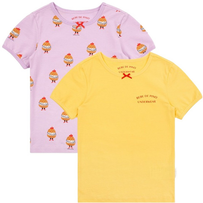 베베드피노언더웨어 아동용 수피마 티셔츠 2종 세트 BU33US411