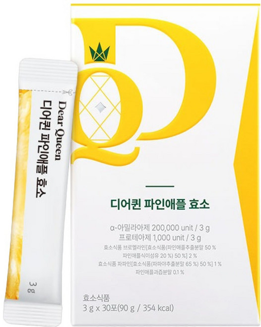 DearQueen 파인애플 효소 30p, 90g, 1개