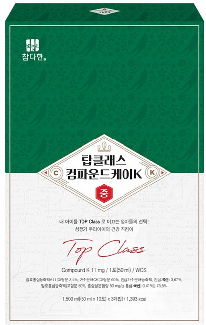 참다한 탑클래스 중 컴파운드K 30p, 1.5L, 1개