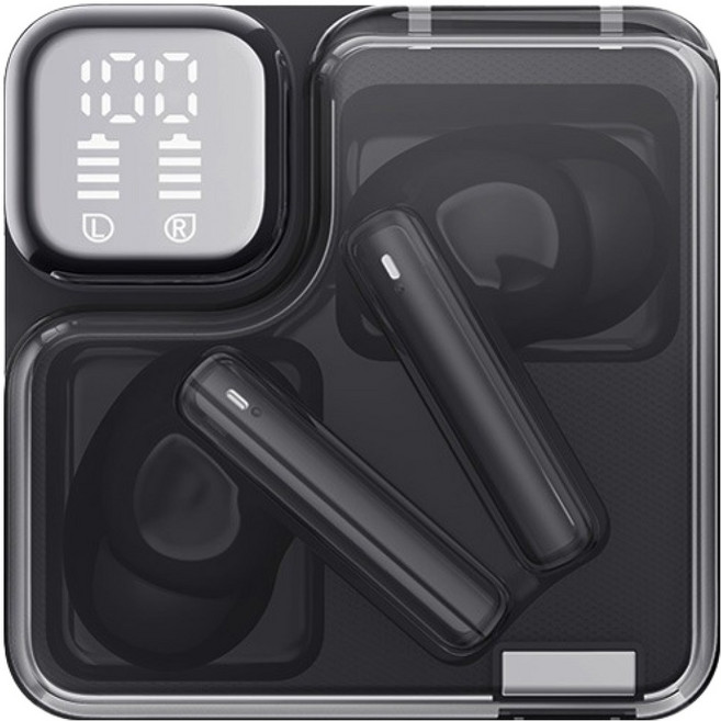 QCY T31 멜로버즈 네오 LED디스플레이 블루투스 이어폰, QCY-T31 MeloBuds Neo, 블랙