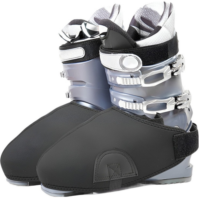 라운듀 스키 스노우보드 부츠 커버, 블랙, 2개