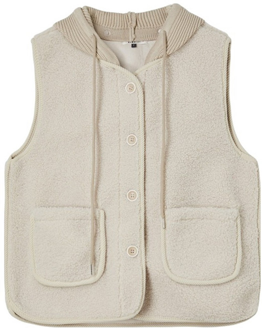 랩 여성용 후드 탈착 뽀글이 베스트 AR4WVM20