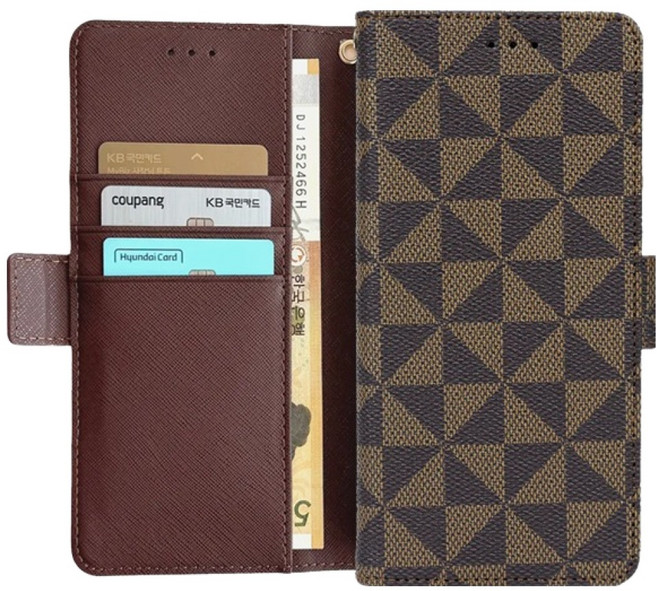 SMC L Check 纖薄日誌型錢包手機殼