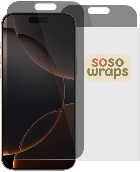 소소랩스 프라이버시 사생활보호 휴대폰 액정보호필름 2p 세트, 1세트