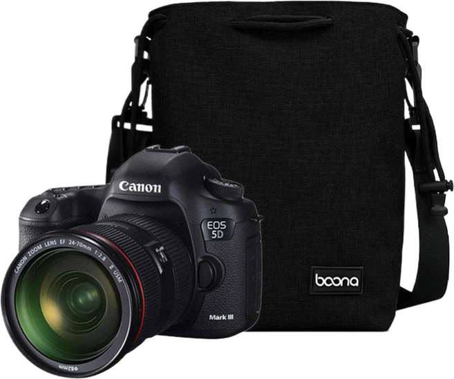 부나 파우치 여행용 인텔리 카메라 가방 라지 165 x 260 x 115 mm, 37 블랙, 1개