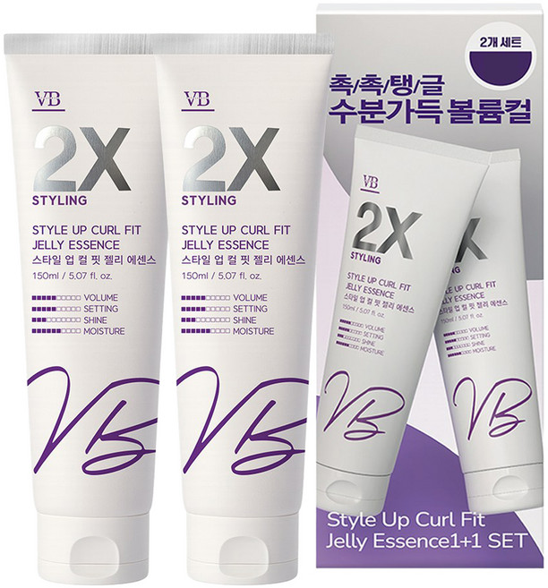 비바스 2X 스타일 업 컬핏 젤리 에센스, 2개, 150ml