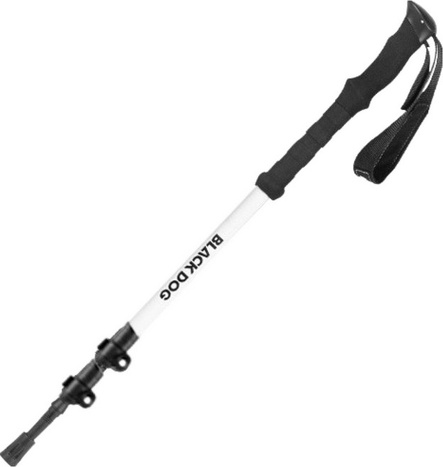 BLACK DOG 黑狗 健行 登山 鋁合金登山杖 BD300, 象牙白, 1個