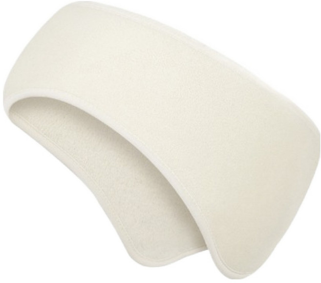 머스트벌 겨울 방한 러닝 귀마개 헤어밴드, 화이트, 1개