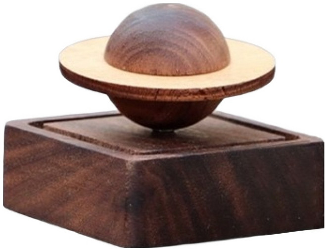 黑色胡桃木小行星室內及車用木質擴香 Planet, 1個