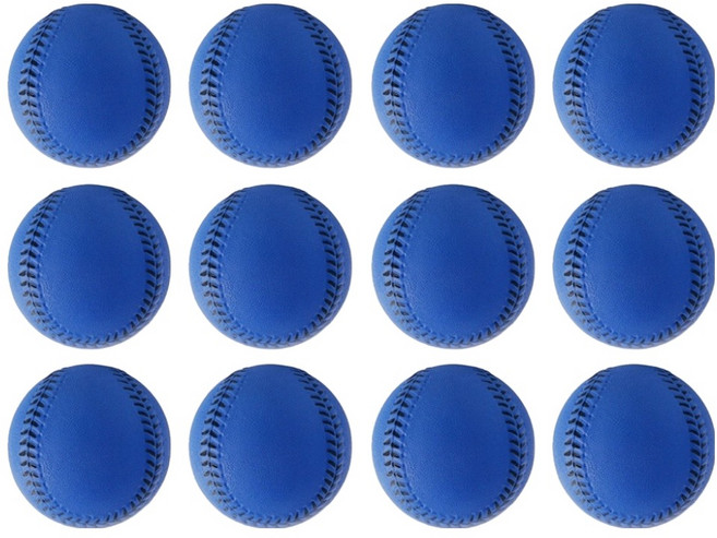 마샤투 PU 소프트 야구공 블루, 12개