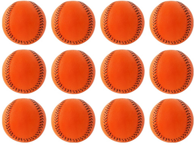 마샤투 PU 소프트 야구공 오렌지, 12개