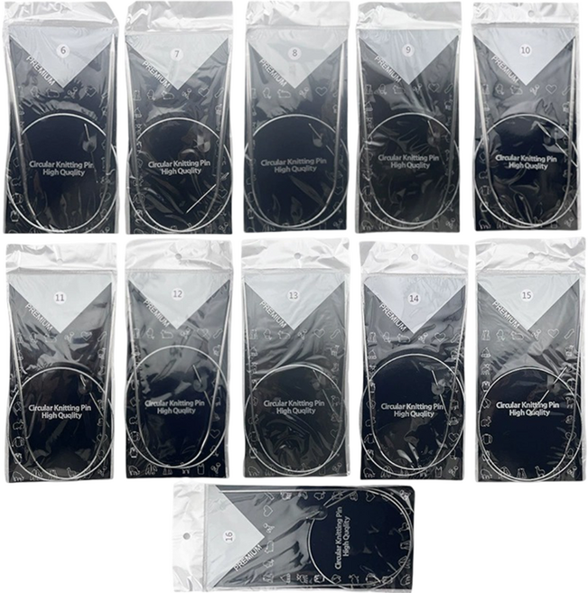 코오미 스테인리스 줄바늘 11종 세트 5W0830, 65CM, 1세트