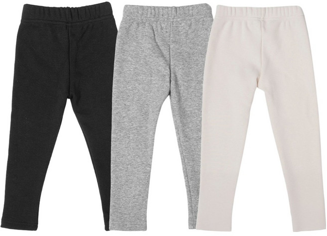 BASE ALPHA ESSENTIALS KIDS 兒童款 絨毛內襯緊身褲 3件組