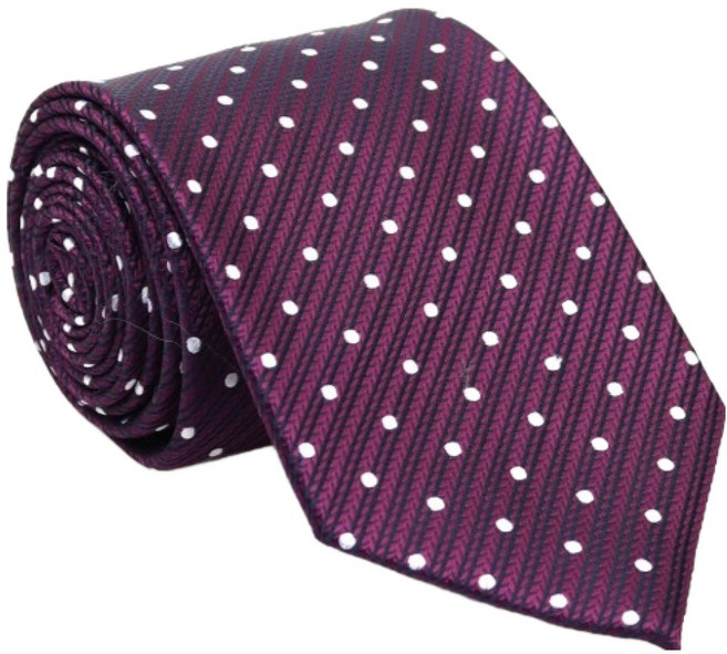 DeepTalk 男士圓點圖案休閒西裝領帶 25DT1031