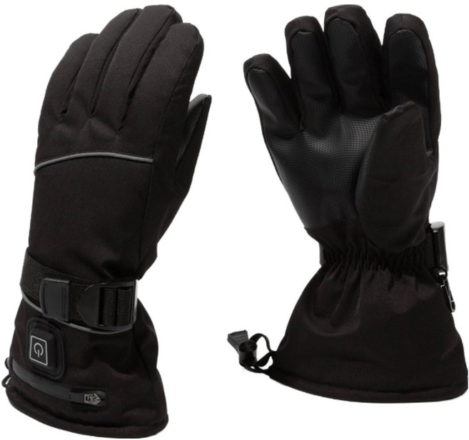 보나쉬 3M소재 온열 충전식 발열장갑 5000mAh L, BHG-A5000, 블랙