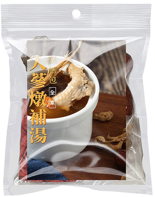 養元堂 人蔘燉補湯藥膳包 全素, 100g, 1個