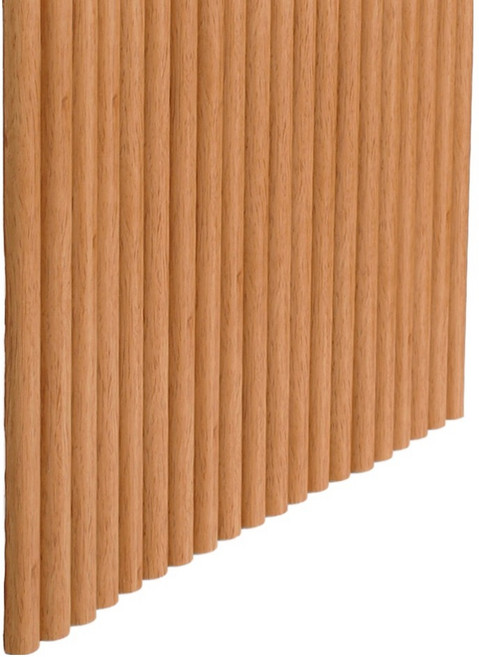 튼튼한 PS 습기차단 인테리어 벽면 리폼 패널 템바보드 반달 네츄럴오크 120 x 40 cm THC-403, 3세트