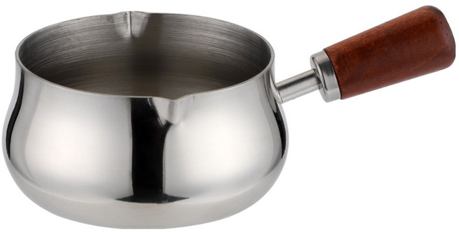 발룬피니 스텐 304 우드 핸들 벨크리머 계량 샷잔 180ml, 혼합색상, 1개