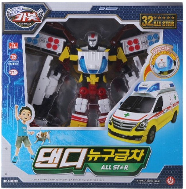 헬로카봇 스타렉스 댄디 뉴구급차 올스타, 1개, 혼합색상
