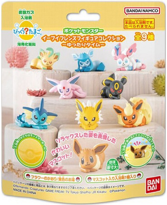 반다이남코 깜짝에그 시리즈 포켓몬스터 이브이 프렌즈 느긋한 시간 랜덤발송, 1개