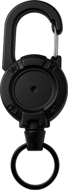 다연경 휴대폰 분실 방지 와이어 스트랩 카라비너, 블랙, 1개