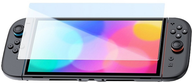 GLASS SCREEN PRO Switch2 鋼化膜 抗藍光 帶牛皮紙包裝, 透明色, 1個, S06-NS-13