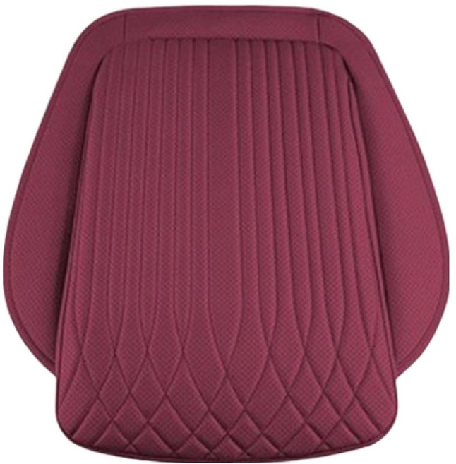 카사장 안밀 자동차 방석 앞열 1인용, 버건디레드, 1개