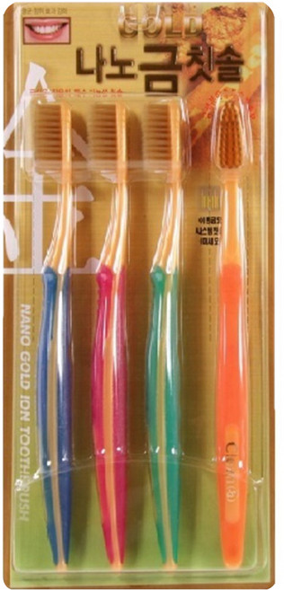 클린32 나노골드 칫솔, 4개입, 1개