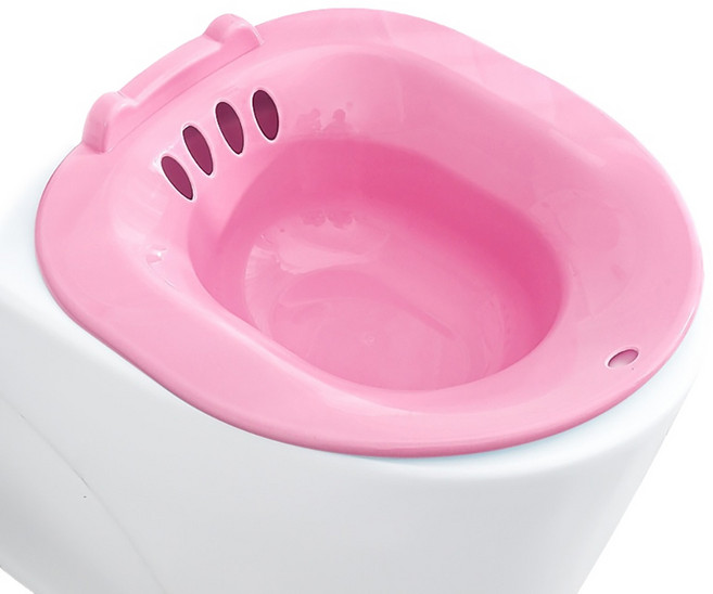 미르센트 여성용 임산부 가정용 변기 좌욕대야, 핑크, 1개