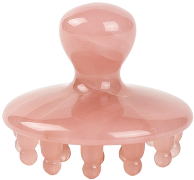 덴넬 머리 두피 지압 괄사 마사지기, 핑크, 1개