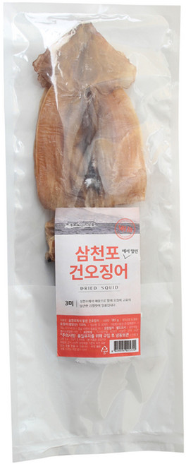 청해명가 삼천포에서 말린 건오징어 3p, 1개, 185g