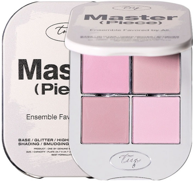 Tooq One By Genuine 磁吸式眼影4色盤, 1個, A02 棉霧