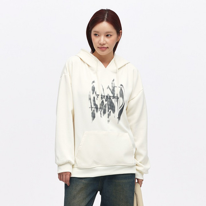 엘쏘 락무드 루즈핏 후드 맨투맨