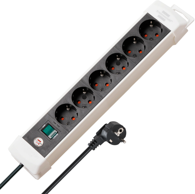 브레넨스툴 프리미엄 라인 멀티탭 6구, 투톤, 1개, 3m