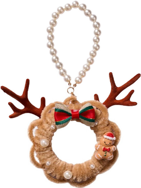 마다꾸미 모루 DIY X-MAS 트리 키링 만들기 세트 8cm, 02 루돌프 뿔, 1세트