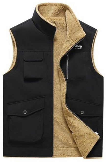 지프스피릿 남녀공용 안감 털 패딩 조끼